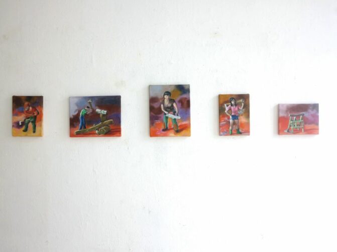 Series of paintings of Ineke Damen